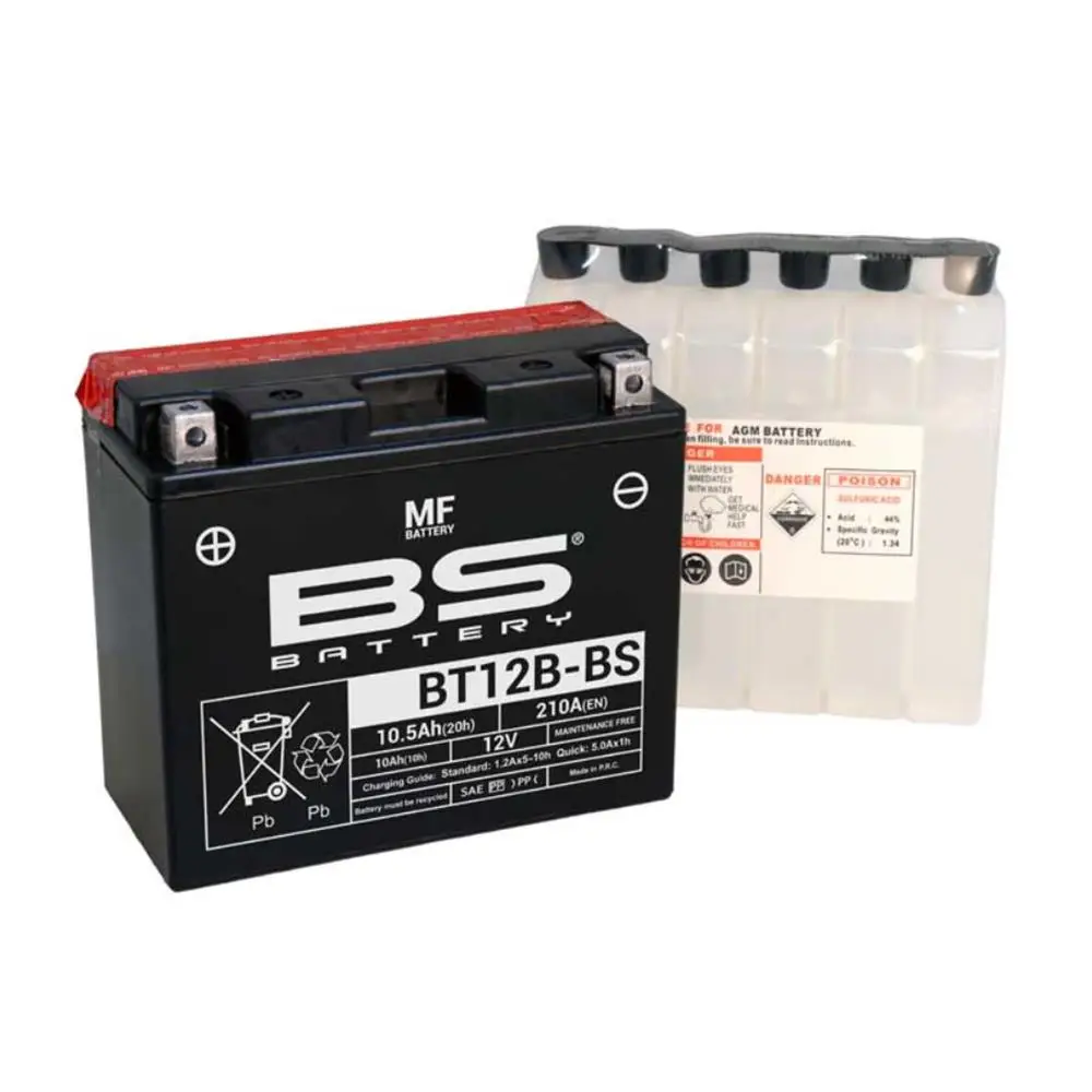 BS BATTERY BT12B-BS Motosiklet Aküsü