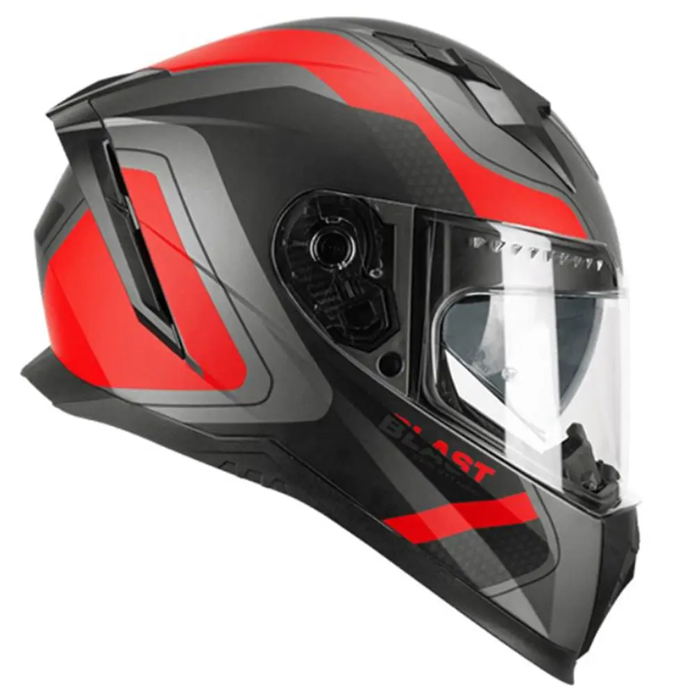 CGM 311R BLAST RACE KAPALI KASK Antrasit-Kırmızı L