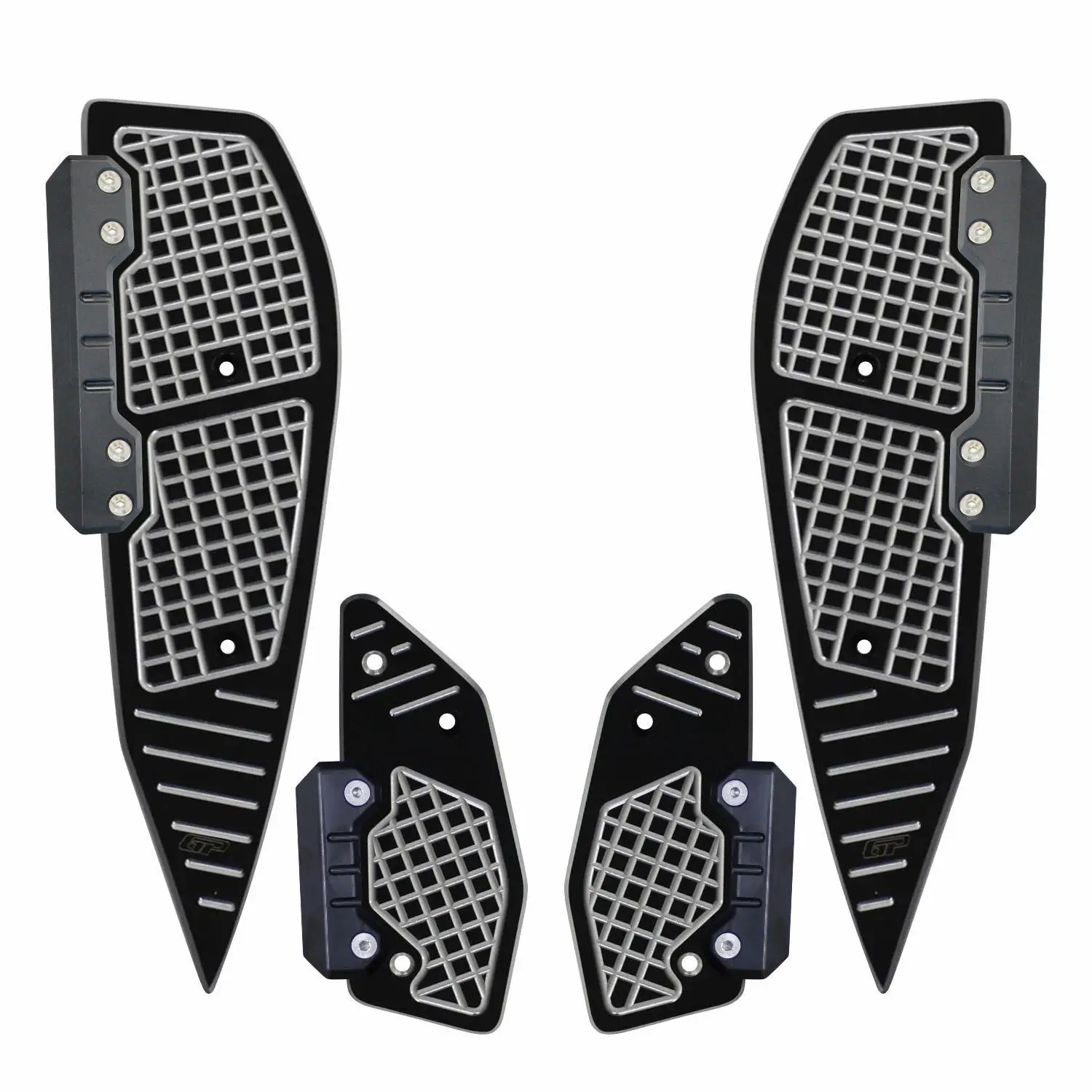 GP Kompozit Yamaha XMAX 250-400 2018-2022 Uyumlu Basamak Alüminyum Gri